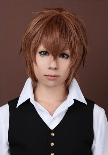 Amazon.co.jp: 薄桜鬼 藤堂 平助 風 ウィッグ キャラウィッグ 美容師
